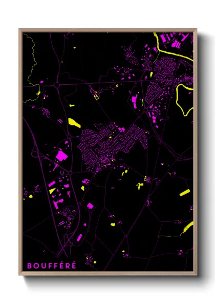 Une affiche de carte sur Boufféré