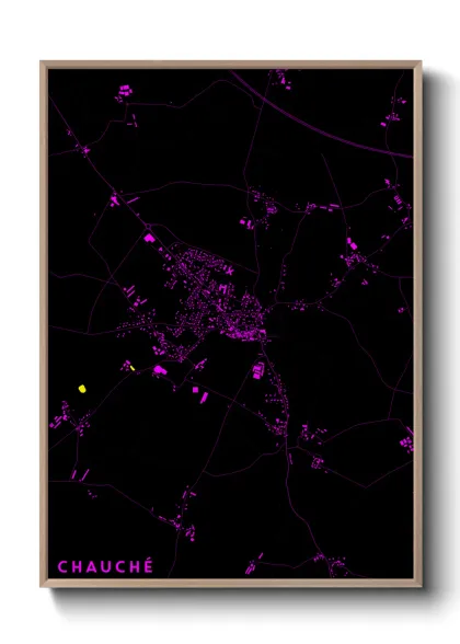 Une affiche de carte sur Chauché