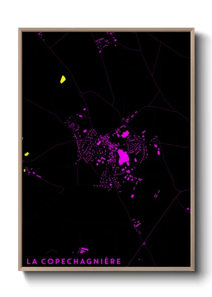 Une affiche de carte sur La Copechagnière