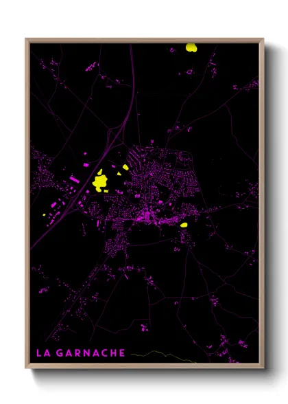 Une affiche de carte sur La Garnache