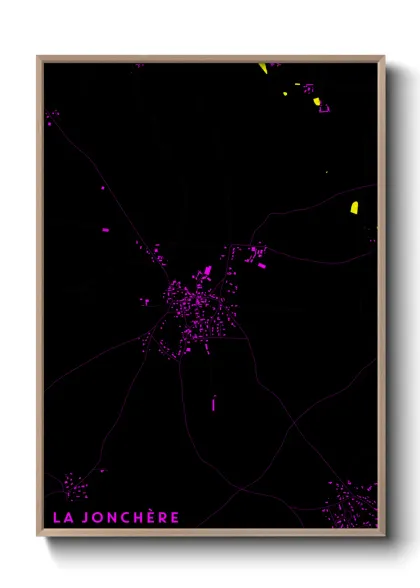 Une affiche de carte sur La Jonchère