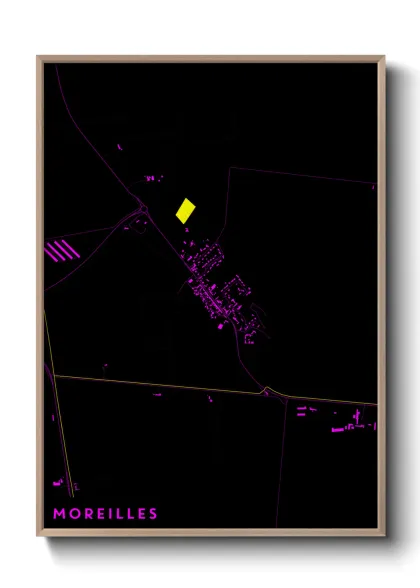 Une affiche de carte sur Moreilles