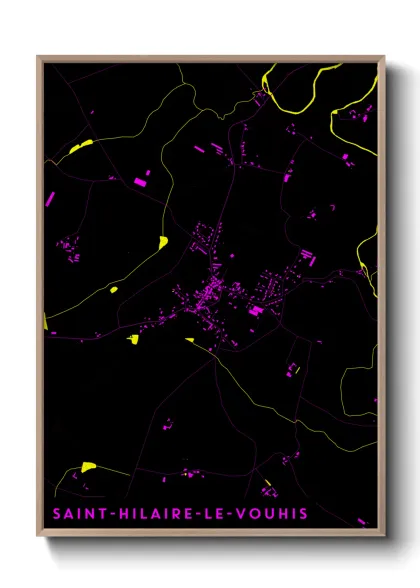Une affiche de carte sur Saint-Hilaire-le-Vouhis