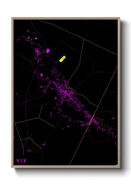 Une affiche de carte sur Vix