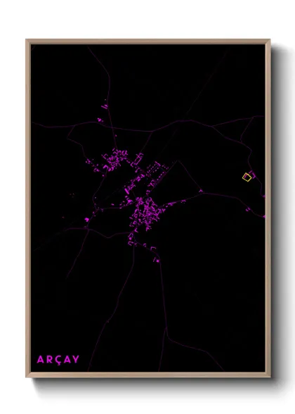 Une affiche de carte sur Arçay