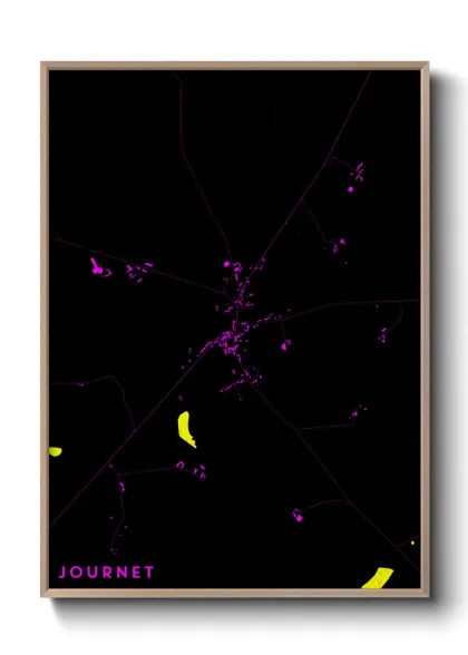 Une affiche de carte sur Journet