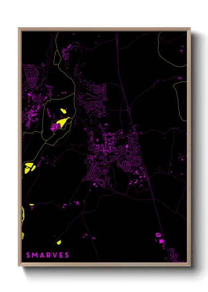 Une affiche de carte sur Smarves