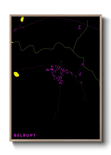 Une affiche de carte sur Belrupt