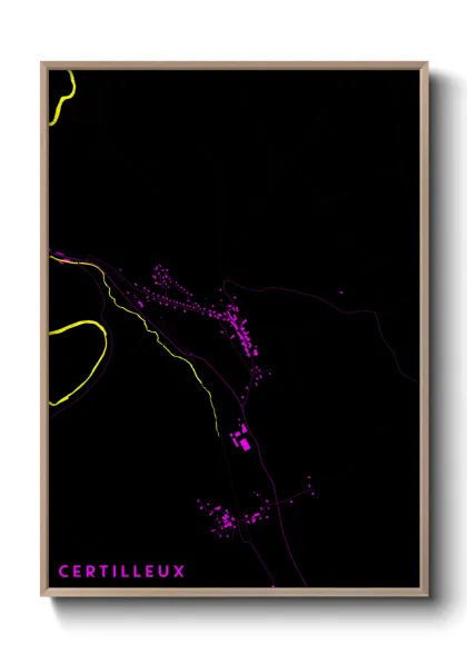 Une affiche de carte sur Certilleux