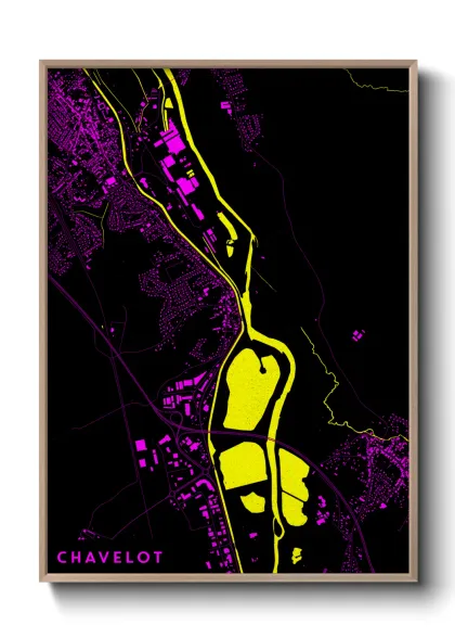 Une affiche de carte sur Chavelot