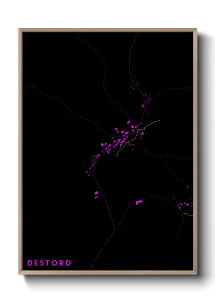 Une affiche de carte sur Destord