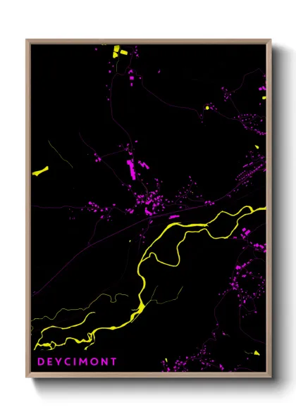 Une affiche de carte sur Deycimont