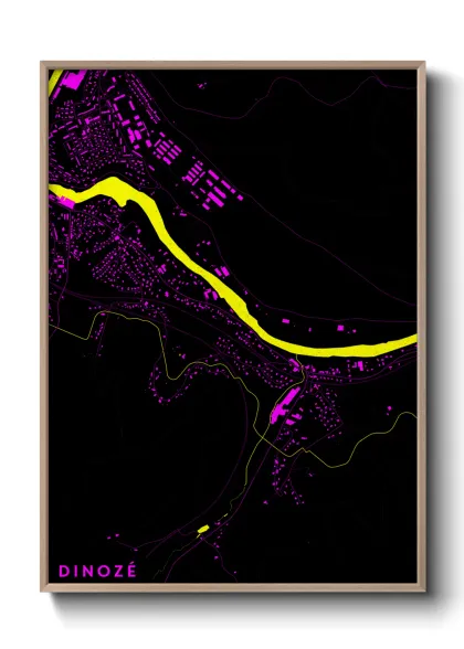 Une affiche de carte sur Dinozé