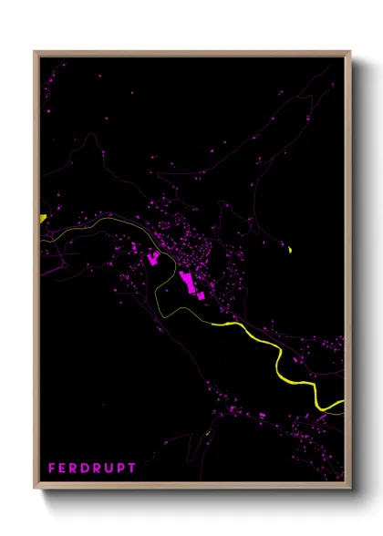 Une affiche de carte sur Ferdrupt