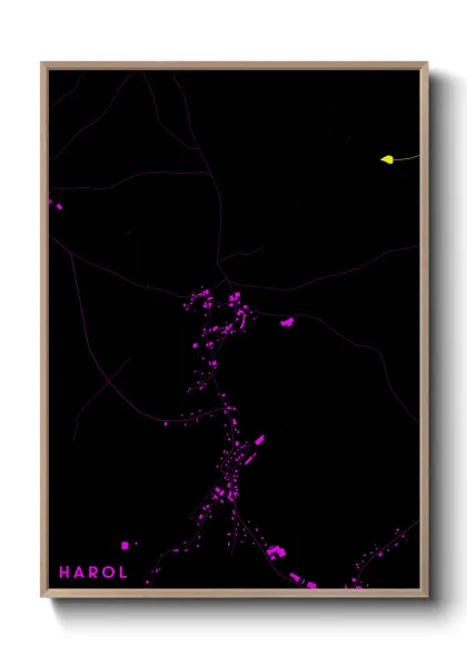 Une affiche de carte sur Harol