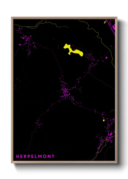 Une affiche de carte sur Herpelmont