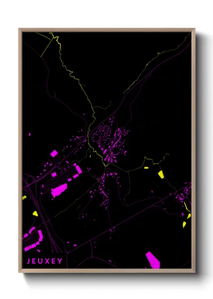 Une affiche de carte sur Jeuxey