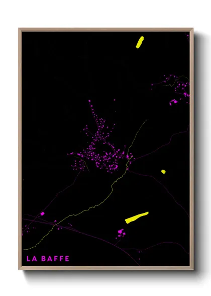 Une affiche de carte sur La Baffe
