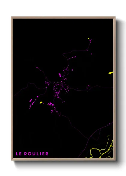 Une affiche de carte sur Le Roulier