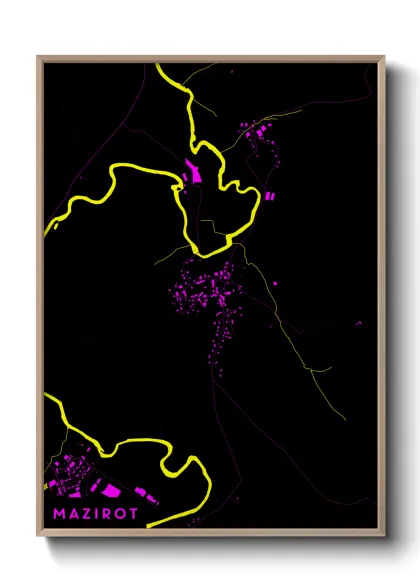 Une affiche de carte sur Mazirot