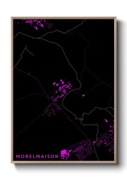 Une affiche de carte sur Morelmaison