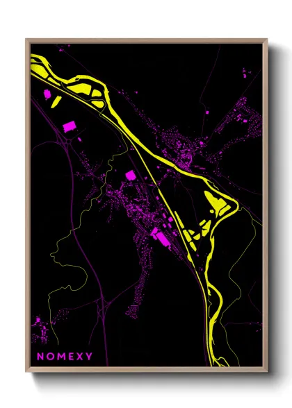 Une affiche de carte sur Nomexy