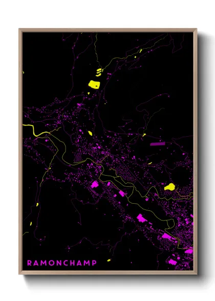 Une affiche de carte sur Ramonchamp