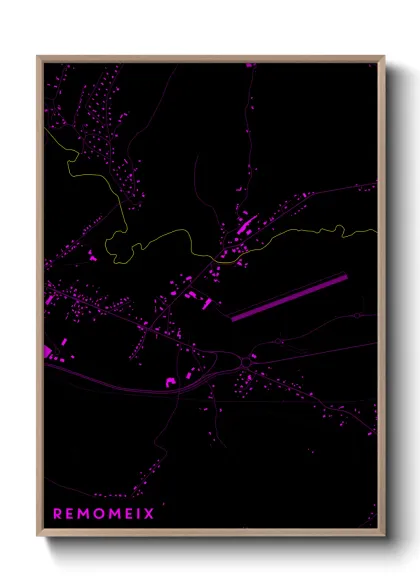 Une affiche de carte sur Remomeix