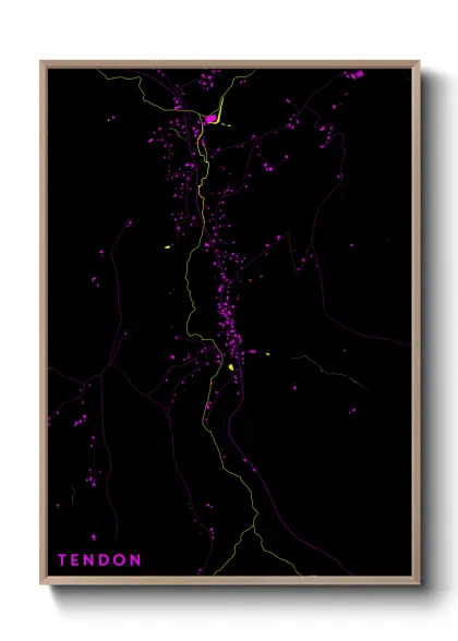 Une affiche de carte sur Tendon