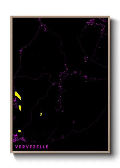 Une affiche de carte sur Vervezelle