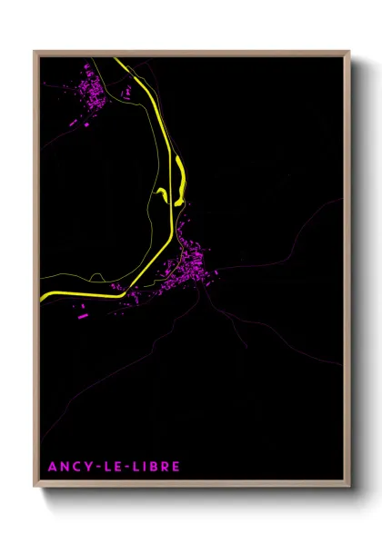 Une affiche de carte sur Ancy-le-Libre