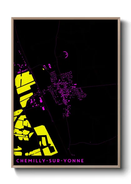 Une affiche de carte sur Chemilly-sur-Yonne