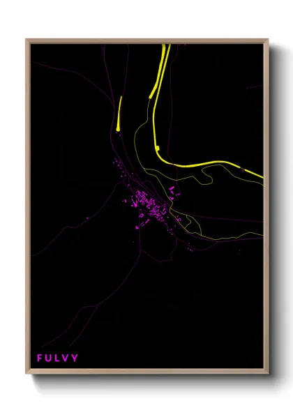 Une affiche de carte sur Fulvy