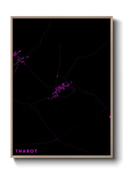 Une affiche de carte sur Tharot