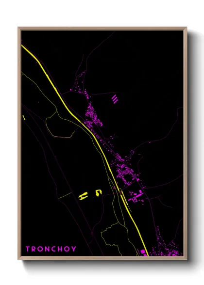 Une affiche de carte sur Tronchoy