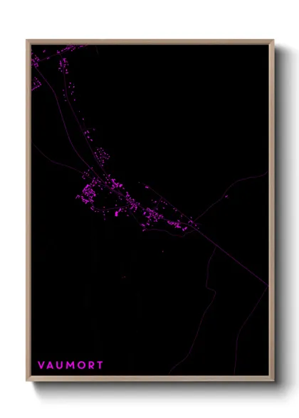 Une affiche de carte sur Vaumort