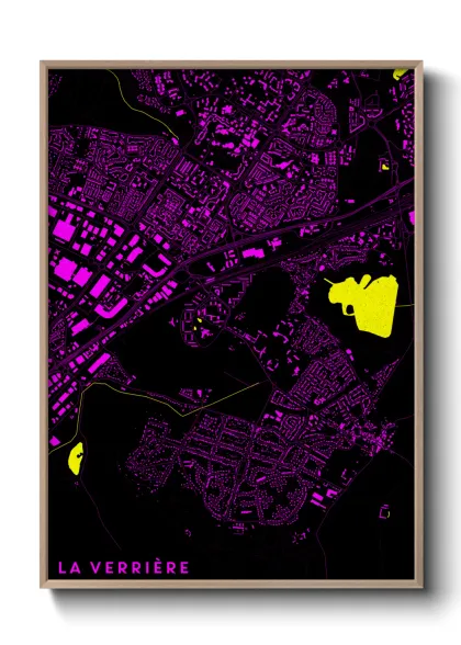 Une affiche de carte sur La Verrière