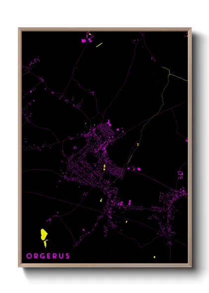 Une affiche de carte sur Orgerus