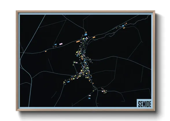 Une affiche de carte sur Semide