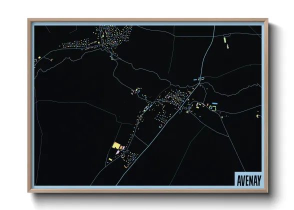 Une affiche de carte sur Avenay