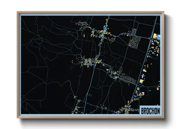 Une affiche de carte sur Brochon