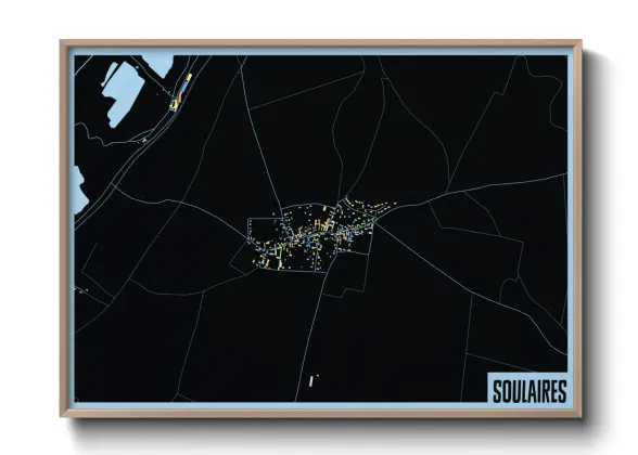Une affiche de carte sur Soulaires