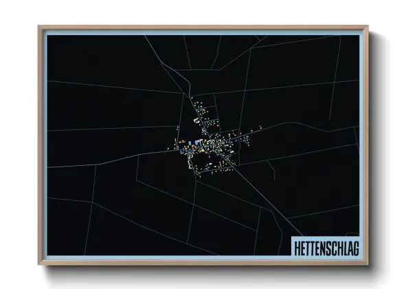 Une affiche de carte sur Hettenschlag