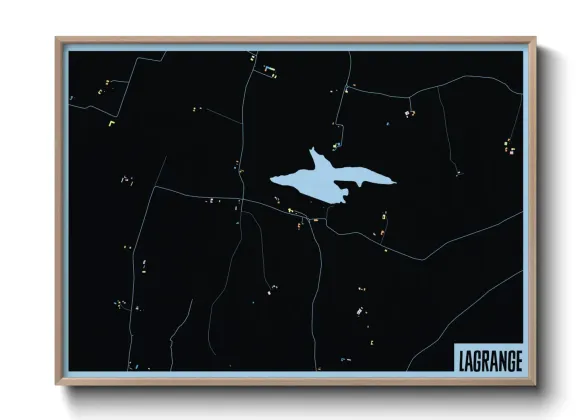 Une affiche de carte sur Lagrange