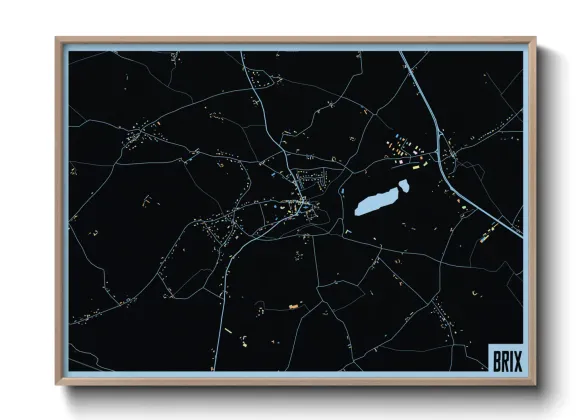 Une affiche de carte sur Brix