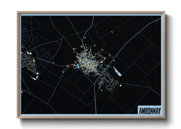 Une affiche de carte sur Ambonnay