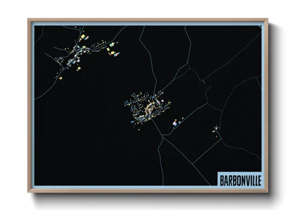 Une affiche de carte sur Barbonville