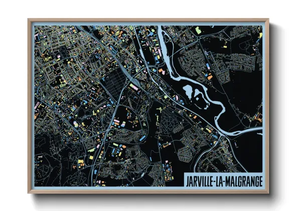 Une affiche de carte sur Jarville-la-Malgrange