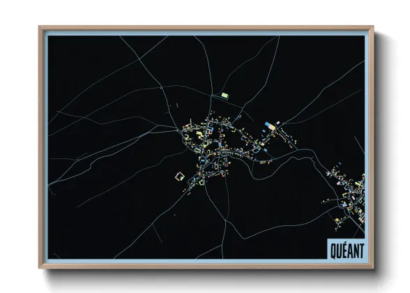 Une affiche de carte sur Quéant
