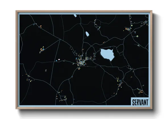 Une affiche de carte sur Servant